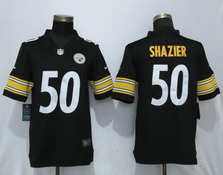 Men Pittsburgh Steelers #50 Shazier Black 2017 Vapor Untouchable Limited Player Nike NFL Jerseys
